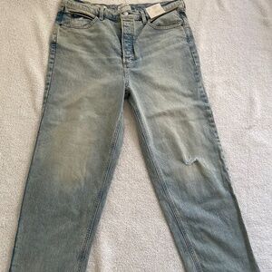 light-wash denim and frayed hem style